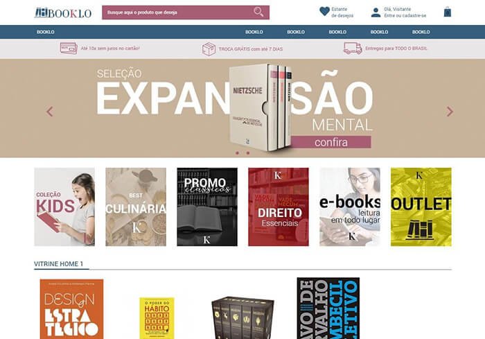 Tema gratuito de livraria